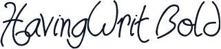 HavingWrit Bold