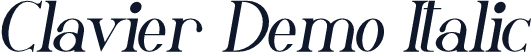 Clavier Demo Italic