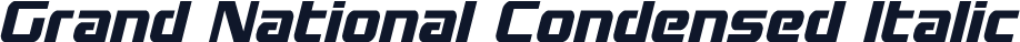 Grand National Condensed Italic