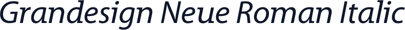 Grandesign Neue Roman Italic