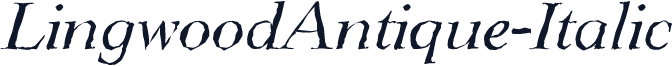LingwoodAntique-Italic