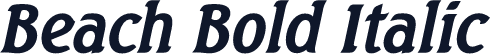 Beach Bold Italic