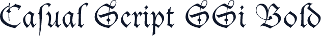 Casual Script SSi Bold