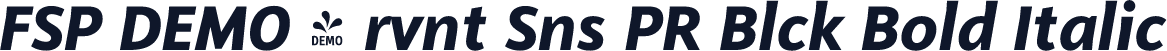 FSP DEMO - rvnt Sns PR Blck Bold Italic