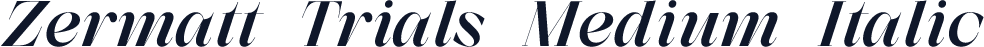 Zermatt Trials Medium Italic