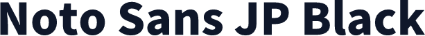 Noto Sans JP Black