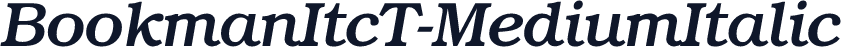 BookmanItcT-MediumItalic
