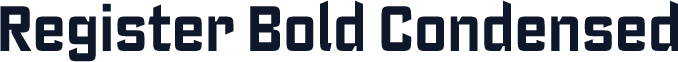 Register Bold Condensed
