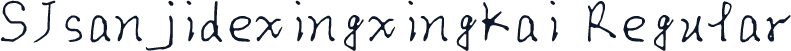 SJsanjidexingxingkai Regular