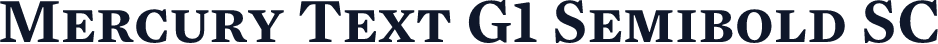 Mercury Text G1 Semibold SC