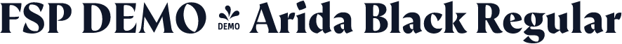 FSP DEMO - Arida Black Regular