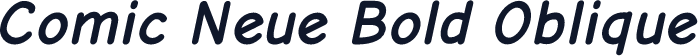 Comic Neue Bold Oblique