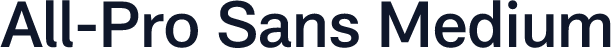 All-Pro Sans Medium