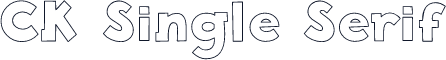 CK Single Serif