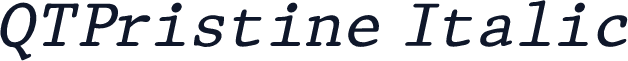 QTPristine Italic