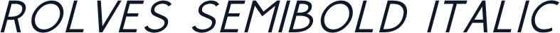 Rolves Semibold Italic