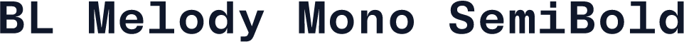 BL Melody Mono SemiBold