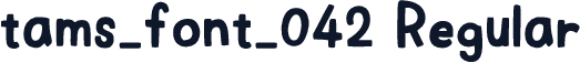 tams_font_042 Regular