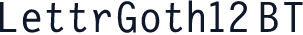 LettrGoth12 BT