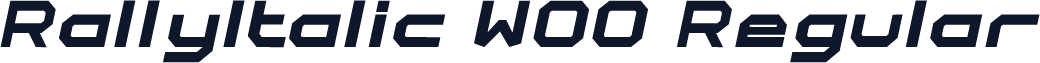 RallyItalic W00 Regular
