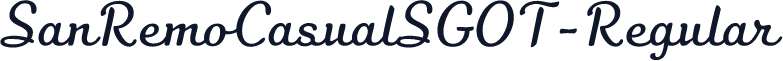 ☞SanRemoCasualSGOT-Regular