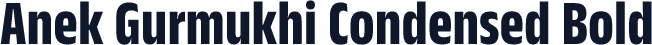 Anek Gurmukhi Condensed Bold