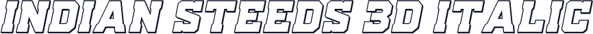 Indian Steeds 3D Italic