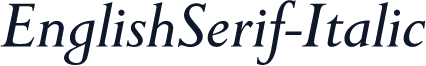 EnglishSerif-Italic