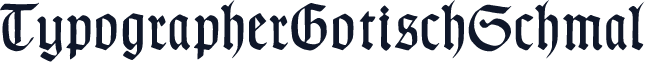 TypographerGotischSchmal