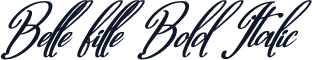 Belle fille Bold Italic
