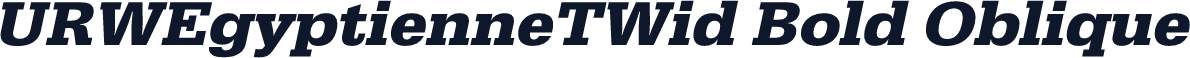URWEgyptienneTWid Bold Oblique