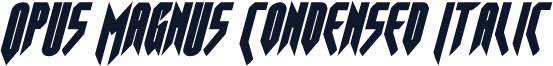 Opus Magnus Condensed Italic