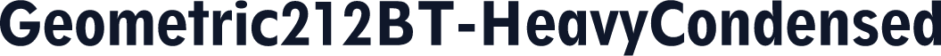 Geometric212BT-HeavyCondensed