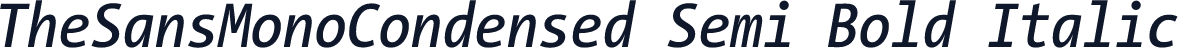 TheSansMonoCondensed Semi Bold Italic