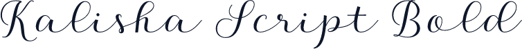 Kalisha Script Bold