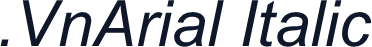.VnArial Italic