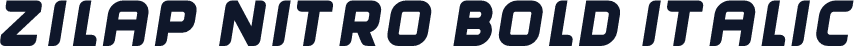 Zilap Nitro bold Italic