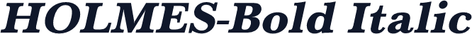 HOLMES-Bold Italic