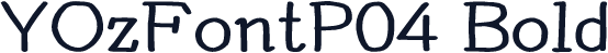YOzFontP04 Bold