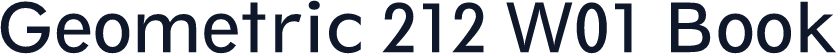 Geometric 212 W01 Book