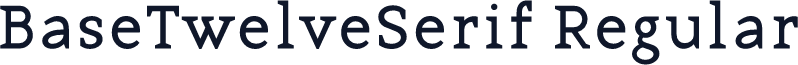 BaseTwelveSerif Regular