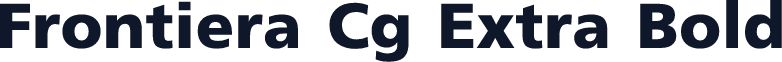Frontiera Cg Extra Bold