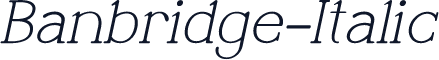 Banbridge-Italic