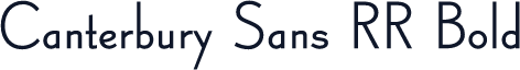 Canterbury Sans RR Bold