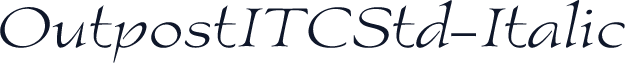 OutpostITCStd-Italic