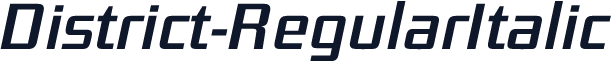 District-RegularItalic