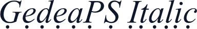 GedeaPS Italic