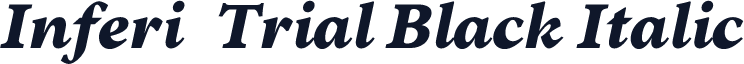 Inferi-Trial Black Italic