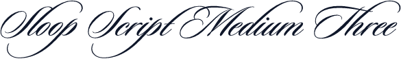 Sloop Script Medium Three