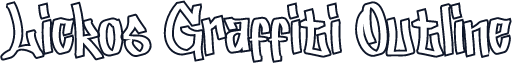 Lickos Graffiti Outline